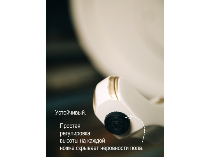 Кофейный столик Молочный с золотом — диаметр на выбор