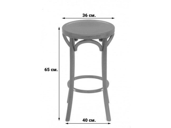 Табурет Венский полубарный 650 твердый