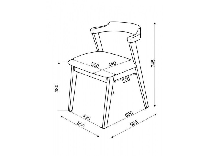 Стул деревянный кухонный Штаде