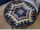 Круглый столик мозаика Пикассо_29 D50 эпоксидка купить