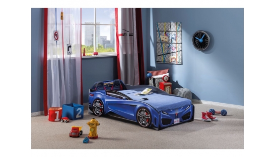Champion racer Кровать-машина Spyder, синяя, сп. м. 70х130 купить