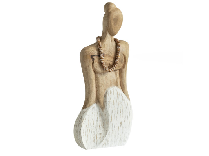 Декор для интерьера деревянный, фигурка девушка ЧИТРА ЧХАХ