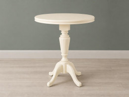 Чайный столик Слоновая кость — диаметр на выбор