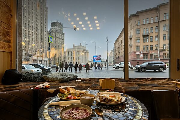 Мозаичный круглый стол - акцентный элемент декора